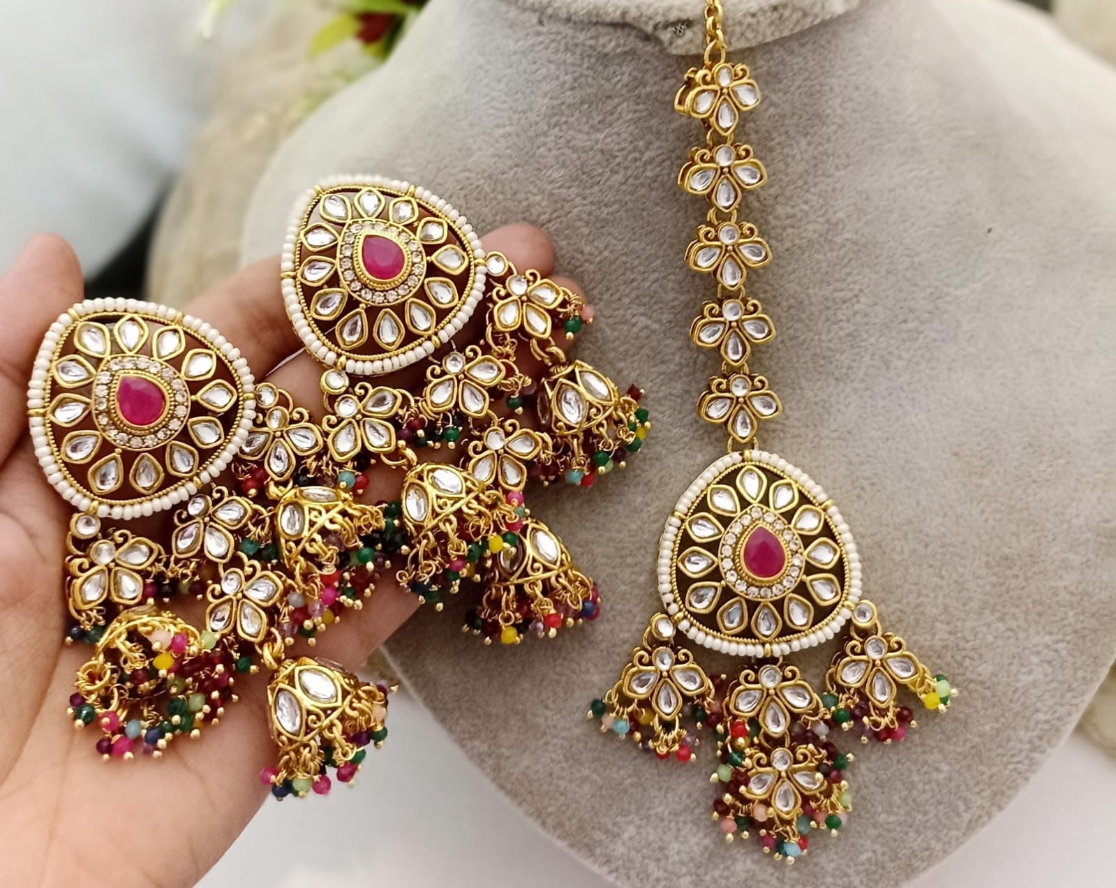 Adaayat Tikka-Earrings Set