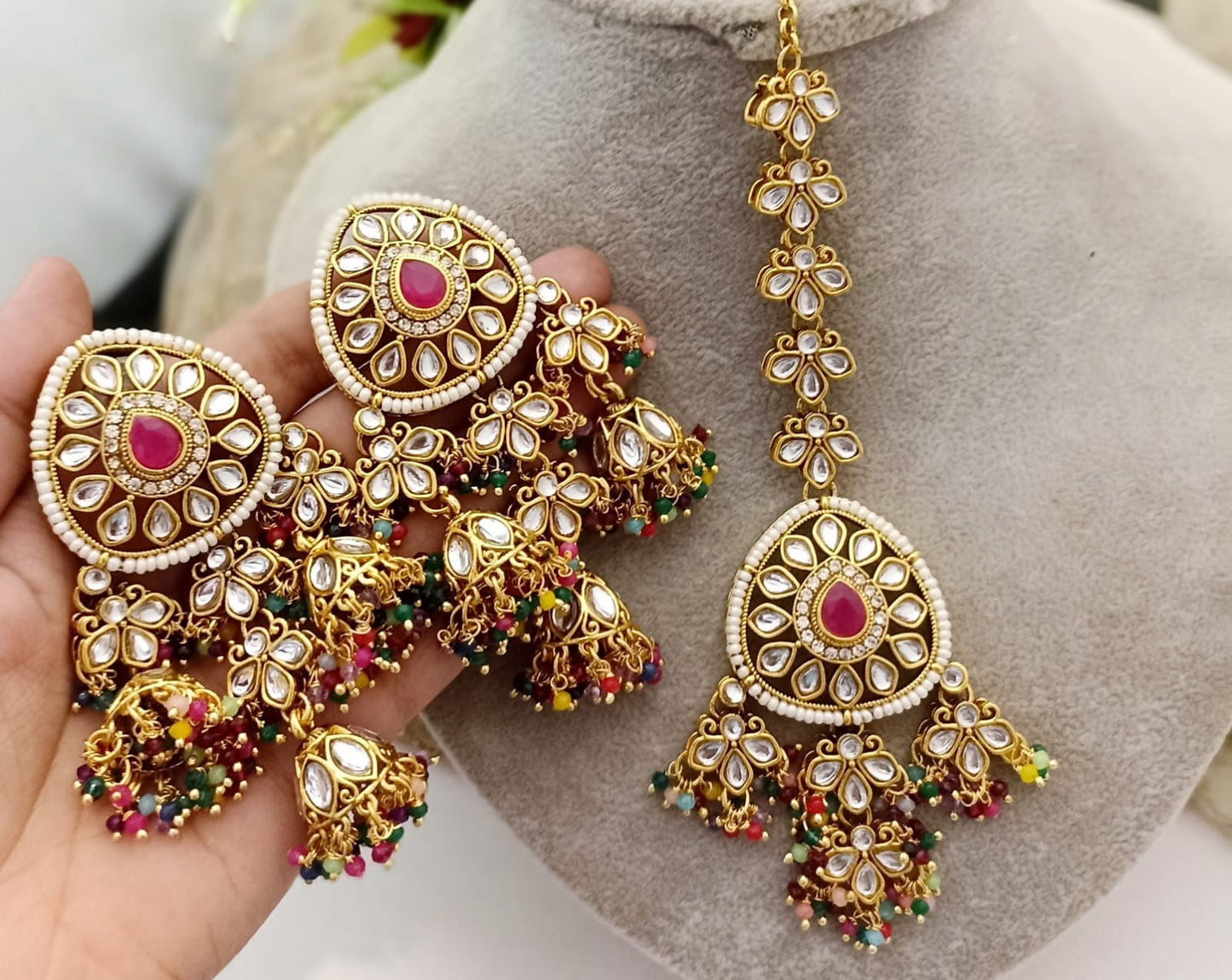 Adaayat Tikka-Earrings Set